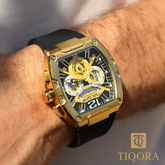 MEGIR Homme – Montre Chronographe Sport & Charisme en Boîtier Tonneau