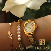 Coffret Cadeau IEKE Eliska – Doré Sublime & Détails Perlés