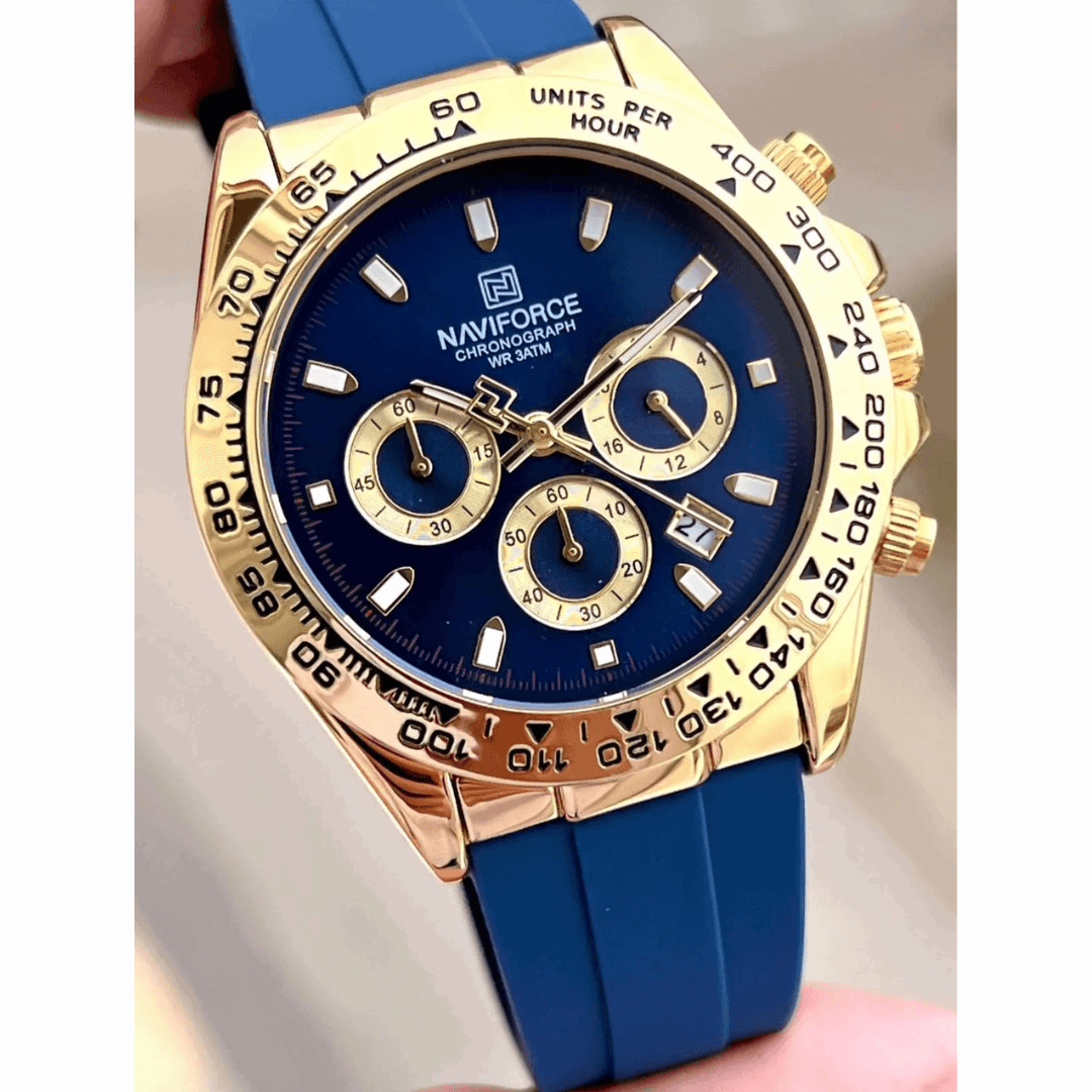 Montre Chronographe NAVIFORCE Homme – Style Sport & Élégance Métallique