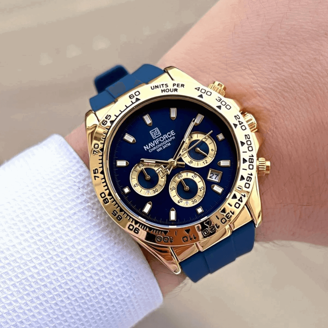 Montre Chronographe NAVIFORCE Homme – Style Sport & Élégance Métallique