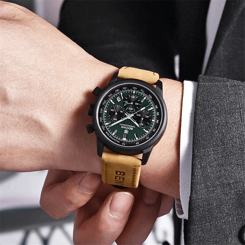 Montre BENYAR Homme – Style Vintage & Élégance au Quotidien